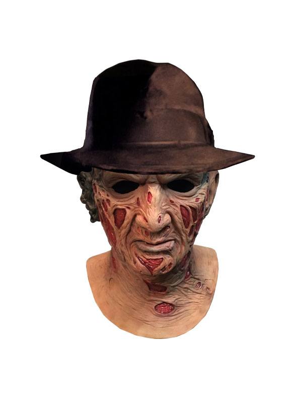 A Nightmare On Elm Street Deluxe Latex Mask with Hat Freddy Krueger anime  figure Doll