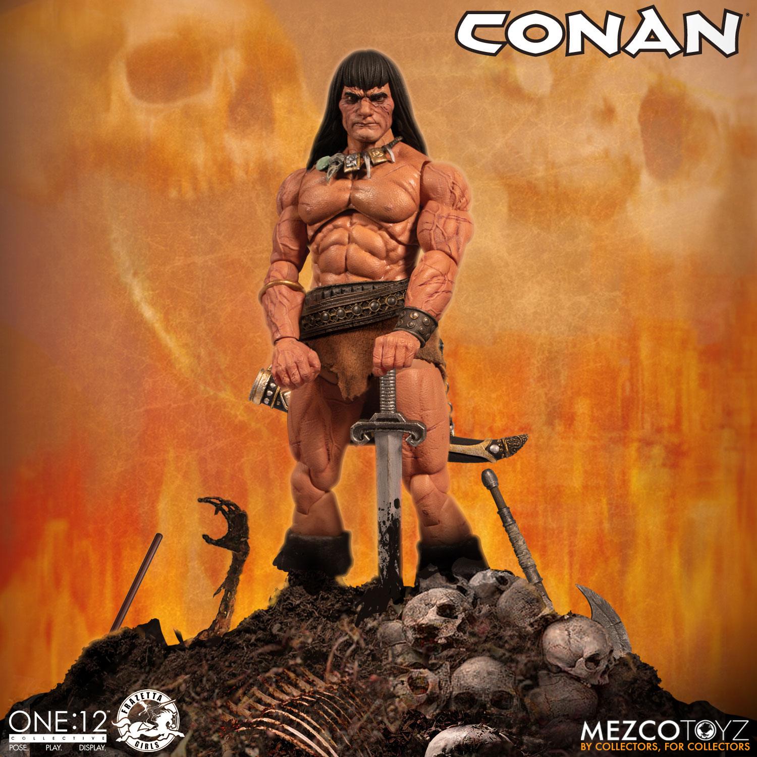 Conan the Barbarian Action Figure 1/12 Conan 17 cm Cartoon Doll Toys