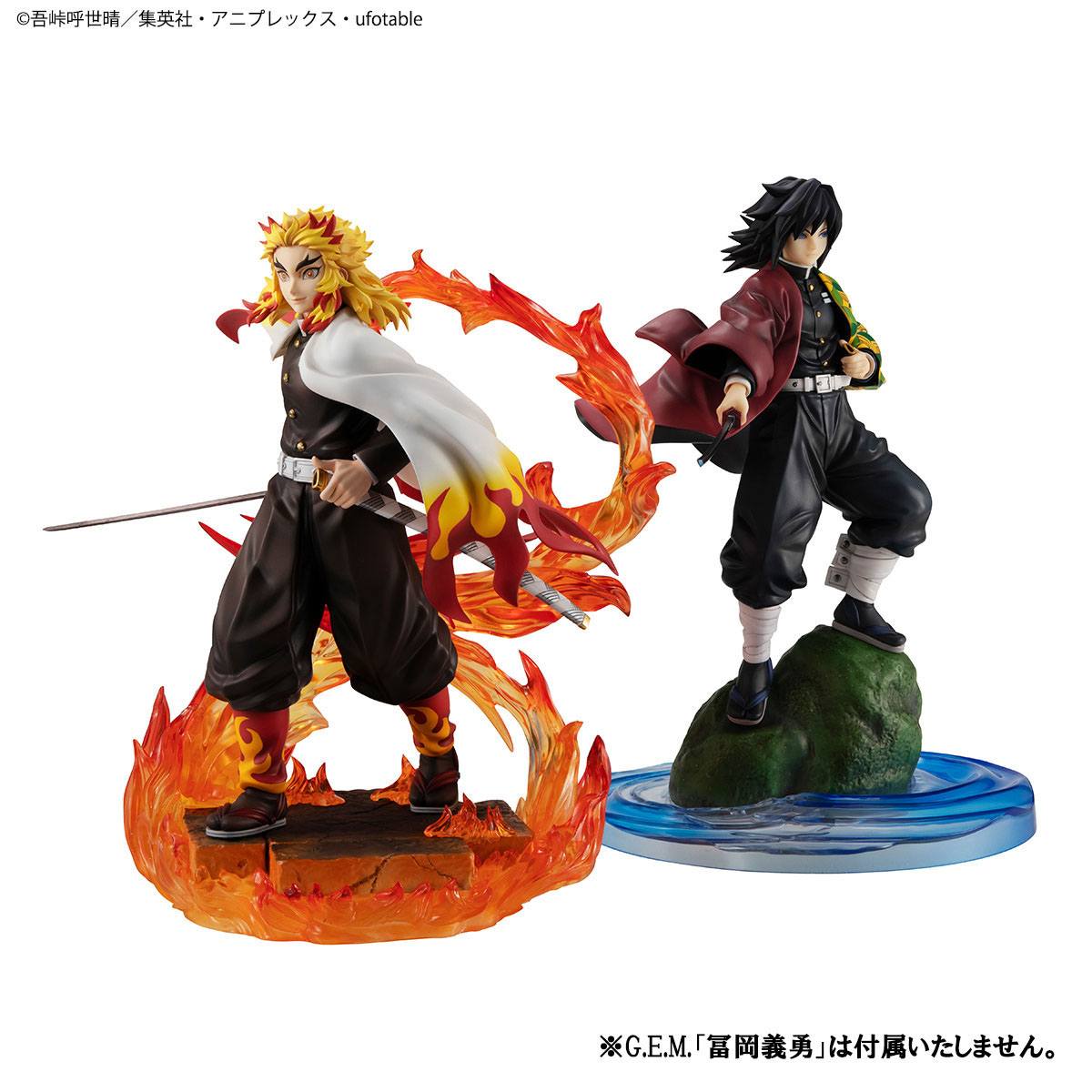 Demon Slayer Kyojuro Rengoku Squatting Ver PVC Figure Collectible  Brinquedos Model Gift Doll