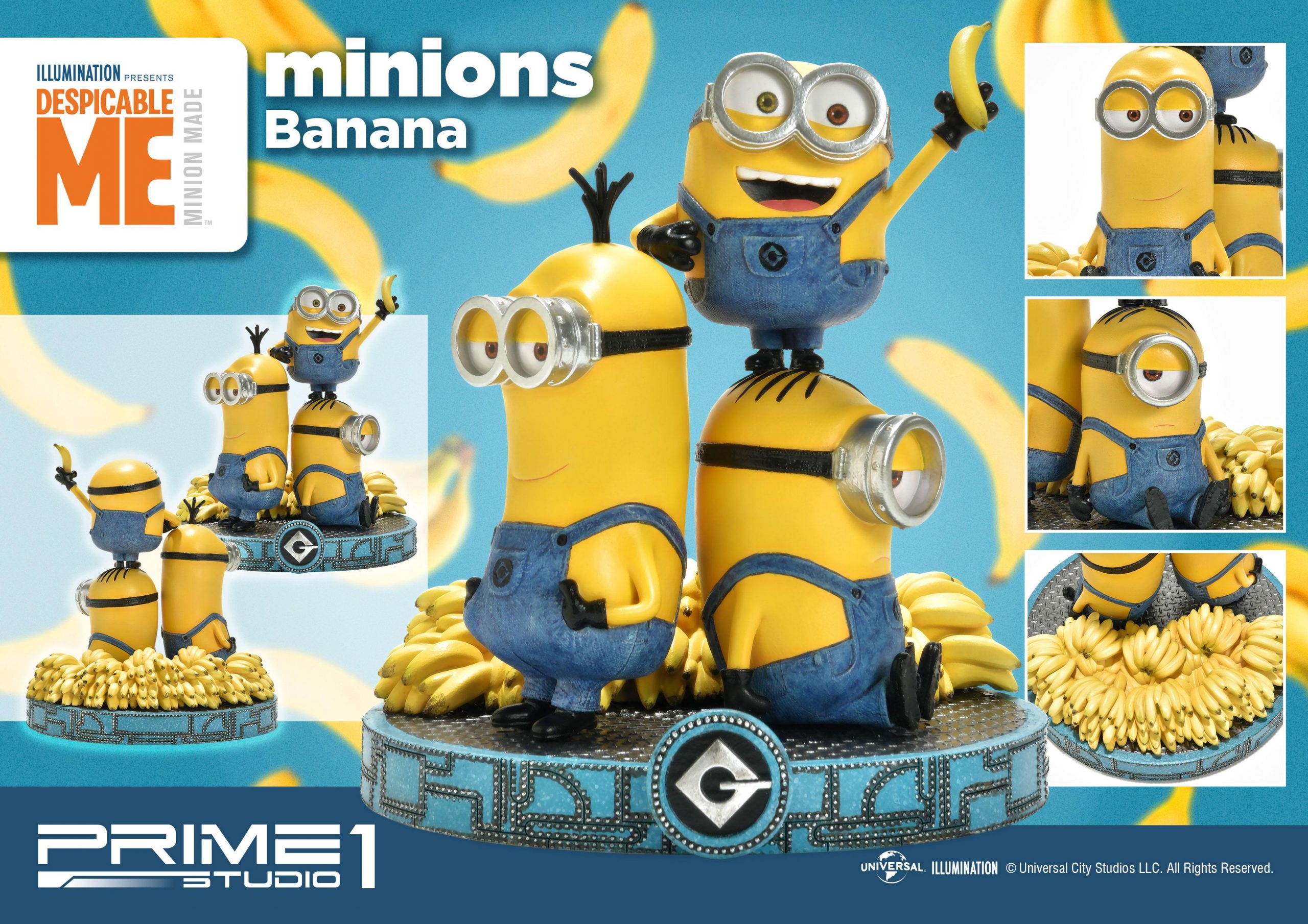 Despicable Me Statue Minions Banana 15 cm Cartoon Doll Toys Despicable Me Statue Minions Banana 15 cm Cartoon Doll Toys