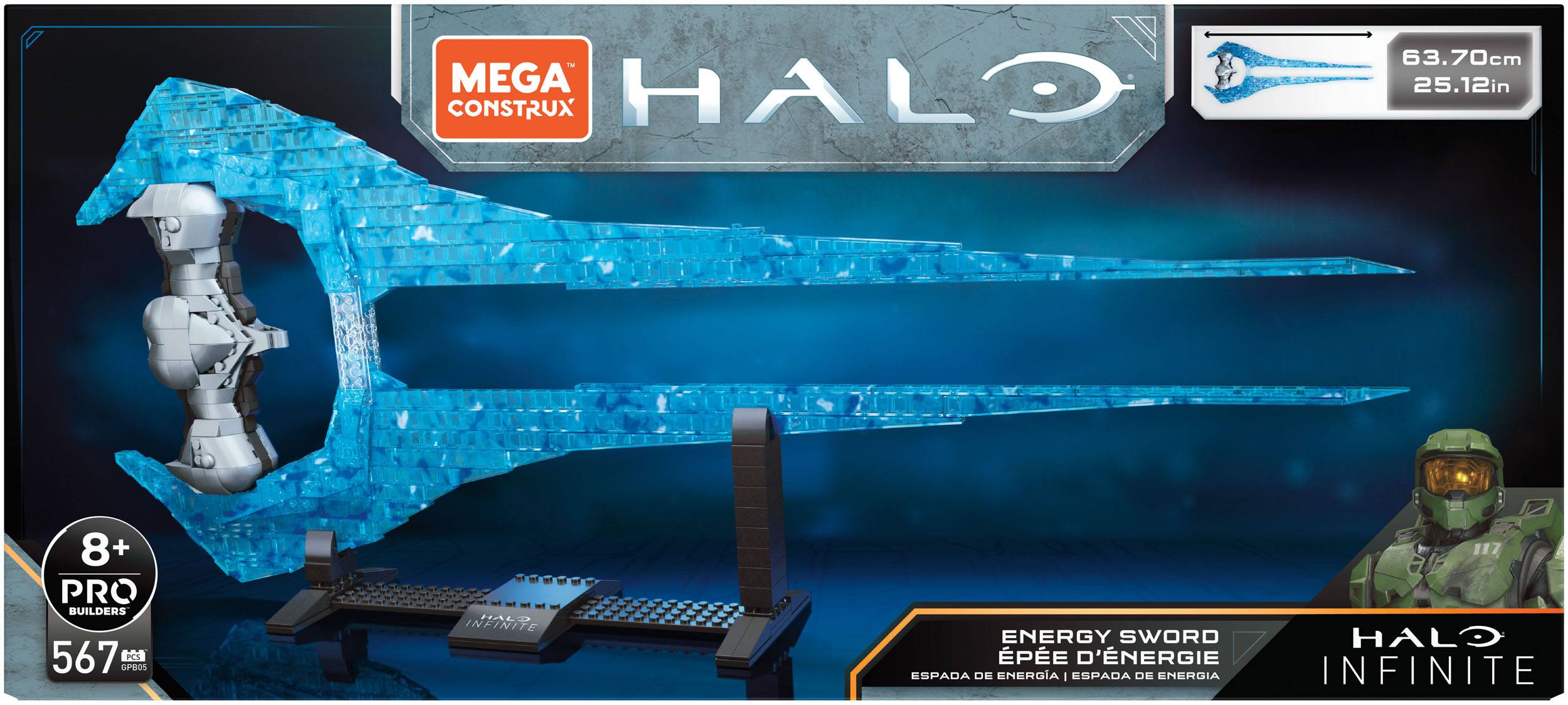 Halo Infinite Mega Construx Pro Builders Construction Set Energy Sword ...