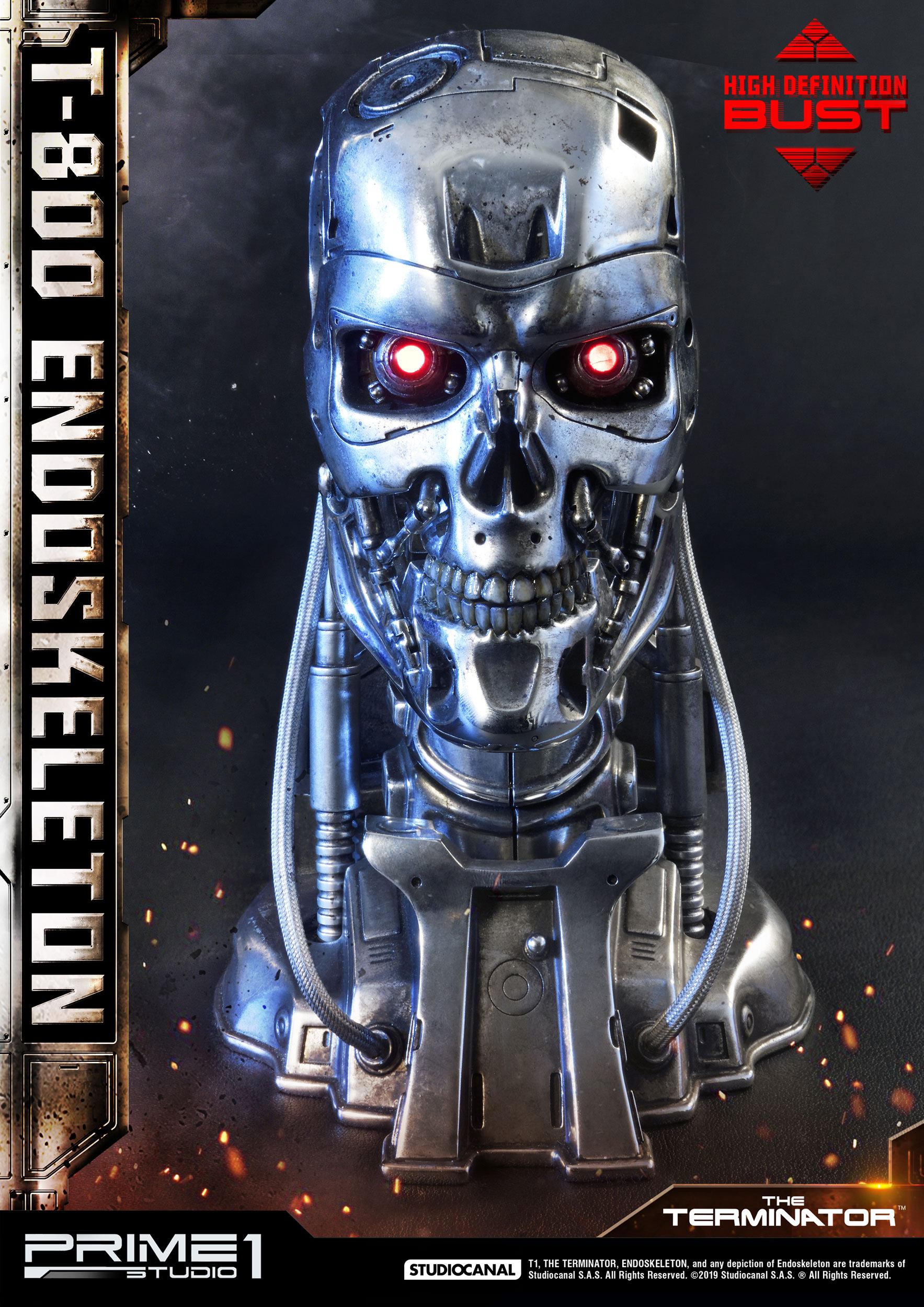 Terminator Bobble Head Display Model Kids Gift Skull Endoskeleton Figure New 