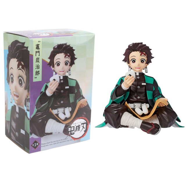 Premium Chokonose Figure Anime Demon Slayer Kamado Tanjirou Agatsuma  Zenitsu Eat Rice Balls PVC Action Figure