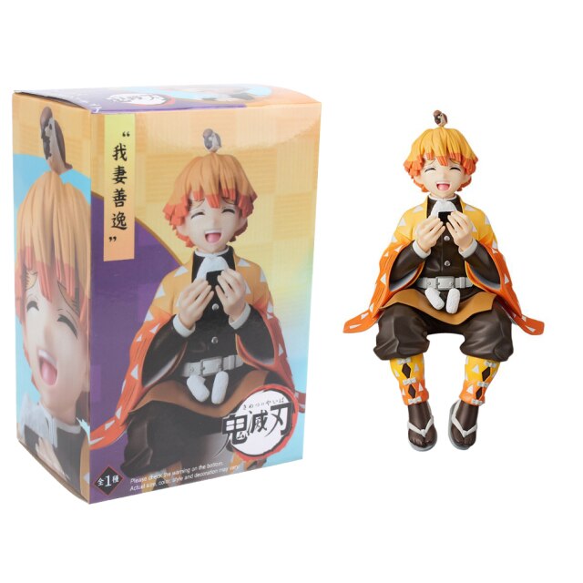 Demon Slayer: Kimetsu no Yaiba Agatsuma Zenitsu Eat Rice Balls PVC Figure