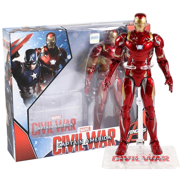 Marvel Avengers 6-Piece PVC Figure Play Set (Iron Man, Black Widow, Black  Panther, Vision, War Machine, and Crossbones)